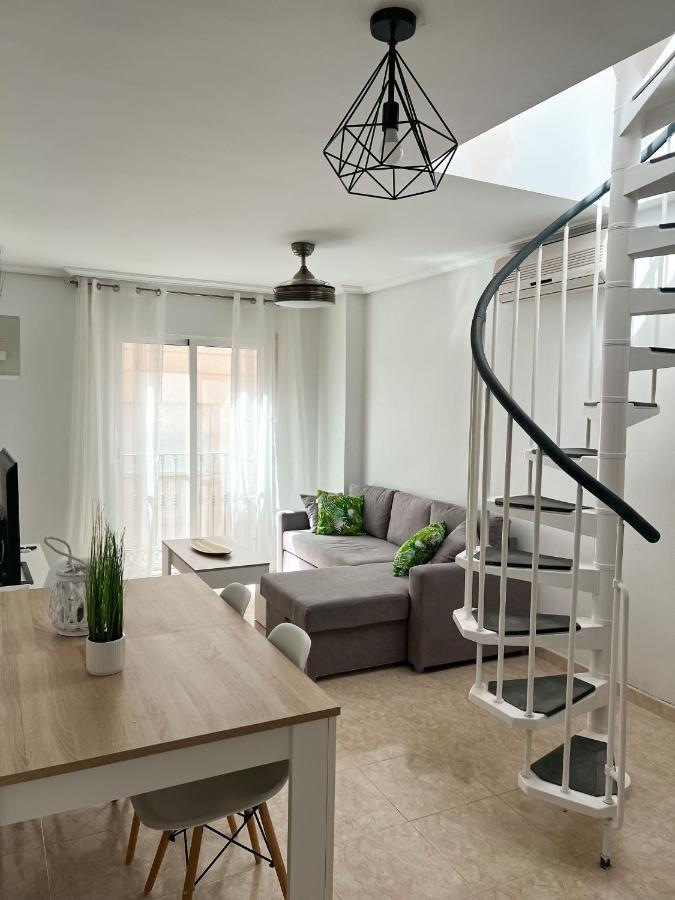 Atico Duplex Con Vista Mar Y Terraza Privada A 200M De La Playa Hasta 6 Personas Apartman Garrucha Kültér fotó